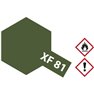 Vernice acrilica Verde scuro opaco XF-81 Contenitore in vetro 10 ml