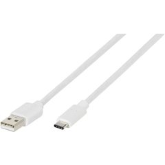 Cavo USB USB 2.0 Spina USB-A, Spina USB-C® 0.50 m Bianco