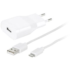 Cavo di ricarica USB USB 2.0 Spina USB-A, Connettore Apple Lightning 1.20 m Bianco connettore applicabile su
