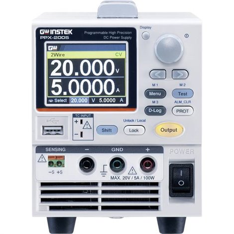 PPX-2005-GPIB Alimentatore da laboratorio regolabile 20 V (max.) 5 A (max.) 100 W USB , LAN, RS-232, RS-485,