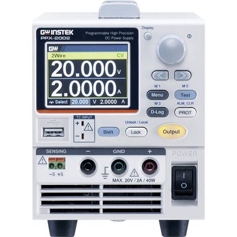 PPX-2002-GPIB Alimentatore da laboratorio regolabile 20 V (max.) 2 A (max.) 40 W USB , LAN, RS-232, RS-485,