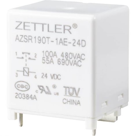 Zettler electronics Power relè 24 V/DC 100 A 1 NA 1 pz.