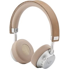 HF8 Cuffie On Ear Bluetooth, via cavo Beige, Argento regolazione del volume