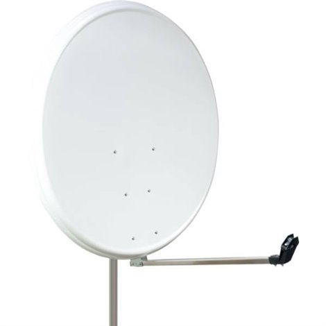 Antenna SAT 100 cm Materiale riflettente: Acciaio Bianco