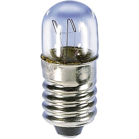Mini lampadina tubolare 130 V 2.60 W E10 Trasparente 1 pz.