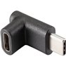 USB 3.2 Gen 2 (USB 3.1 Gen 2) Adattatore [1x spina USB-C® - 1x presa USB-C®] angolato 90° verso lalto