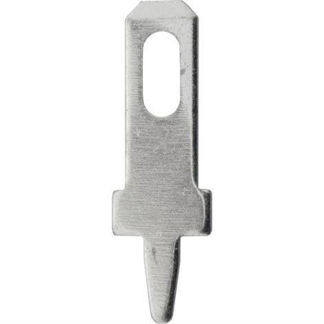 Linguetta piatta terminale Larghezza spina: 2.8 mm Spessore spina: 0.5 mm 180 ° Non