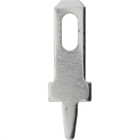 Linguetta piatta terminale Larghezza spina: 2.8 mm Spessore spina: 0.8 mm 180 ° Non