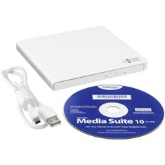 Masterizzatore esterno DVD Dettaglio USB 2.0 Bianco