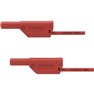 Puntali di sicurezza [Spina 4 mm - Spina 4 mm] 100.00 cm Rosso 1 pz.