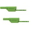Puntali di sicurezza [Spina 4 mm - Spina 4 mm] 50.00 cm Verde 1 pz.