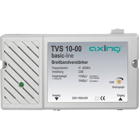 TVS 10 Amplificatore multibanda BK, DVB-T 22 dB