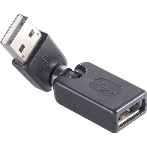 USB 2.0 Adattatore [1x Spina A USB 2.0 - 1x Presa A USB 2.0] contatti connettore dorati