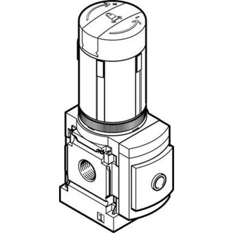 Valvola di controllo pressione MS6-LRB-1/2-D5-A4-AS Materiale cassa Alluminio colato sotto pressione