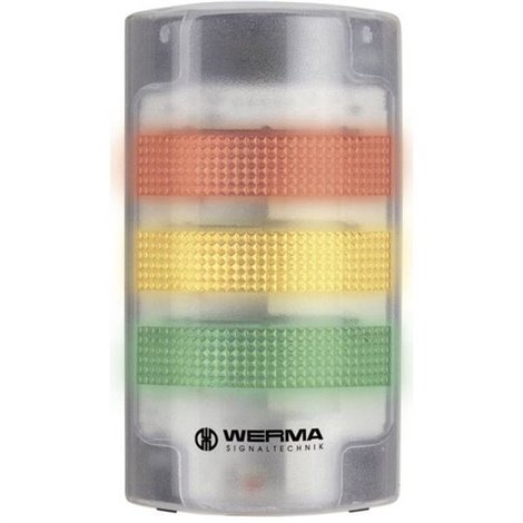 Segnalatore combinato LED WERMA Signaltechnik N/A Luce continua, Luce lampeggiante 24 V/DC 85 dB