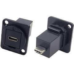 Adattatore XLR presa USB C su USB C Adattatore incasso Contenuto: 1 pz.