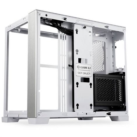 O11 Dynamic Mini Snow Edition Midi-Tower PC Case da gioco, Contenitore Bianco finestra laterale