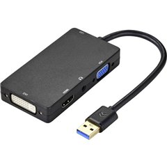 Scheda grafica esterna USB 3.2 (Gen 1x1) HDMI ™, DVI, VGA
