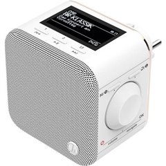 Radio a spina DAB+ AUX, Bluetooth Bianco