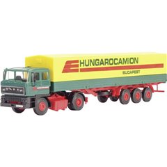 H0 Camion modello Raba Trattore a 2 assi RABA con rimorchio per teloni HUNGAROCAMION