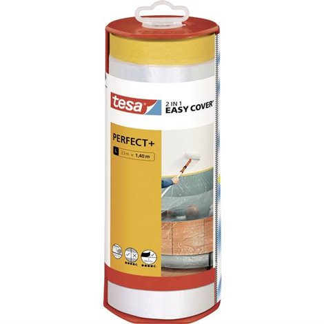 Easy Cover Perfect+ Pellicola di protezione per superfici Giallo, Trasparente (L x L) 33 m x 1.40 m