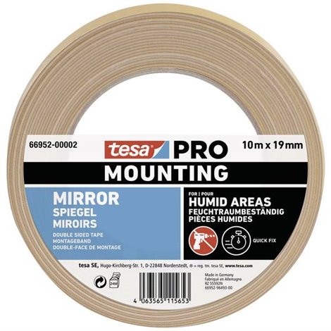 Mounting PRO Spiegel Nastro per fissaggio Bianco (L x L) 10 m x 19 mm 1 pz.