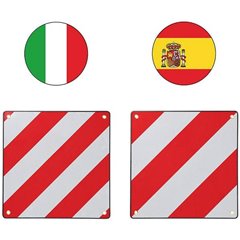 Warntafel 2in1 für Spanien und Italien Cartello di avvertimento (L x A) 51.3 cm x 51.3 cm