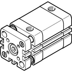 ADNGF-32-80-PPS-A Cilindro compatto Lunghezza corsa: 80 mm 1 pz.