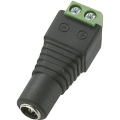 Connettore femmina a bassa tensione, dritto, 5,5 mm 5,5 mm 2,1 mm Conrad Components DC12-F, 1 pz.