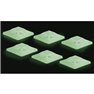Supporto di fissaggio inserimento a 4 ingressi verde (fotoluminescente) Tru Components 50 pz.