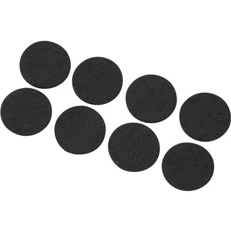 Feltrino autoadesivo rotondo, nero, (Ø x A) 25 mm x 3 mm, 8 pz.