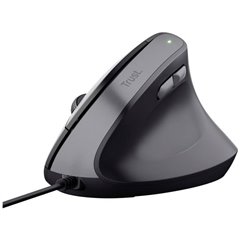 Bayo II Mouse ergonomico USB Nero 6 Tasti 800 dpi, 1200 dpi, 1600 dpi, 2400 dpi Ergonomico, Pulsanti silenziosi,