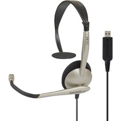 CS95 Computer Cuffie On Ear via cavo Nero, Oro Riduzione del rumore del microfono, Eliminazione del rumore
