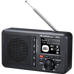 DR 86 Radio da tavolo DAB+, FM ricaricabile Nero