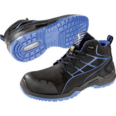Krypton Blue Mid ESD Stivali di sicurezza S3 Taglia delle scarpe (EU): 44 Nero, Blu 1 pz.