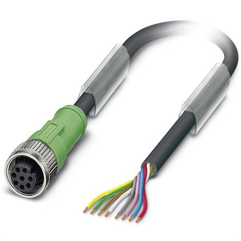 Connettore confezionato per sensore o attuatore M12 Presa dritta 3.00 m Numero di poli: 8 1 pz.