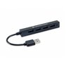 4 Porte Hub USB 2.0 Nero