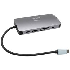 Docking station USB-C® Adatto per marchio: universale Alimentazione USB-C®, lettore di schede integrato
