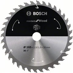 Bosch Lama circolare in metallo duro 165 x 20 mm Numero di denti: 36 1 pz.