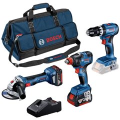 Bosch Power Tools Kit utensili per professionisti, Tuttofare, Utensili a batteria 5 parti