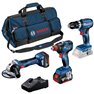 Bosch Power Tools Kit utensili per professionisti, Tuttofare, Utensili a batteria 5 parti