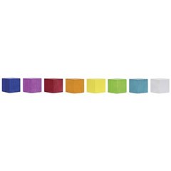 Magnete Cube (L x L x A) 20 x 20 x 20 mm Blu, Rosa, Rosso, Arancione, Giallo, Verde, Blu-Verde, Bianco 8 pz.