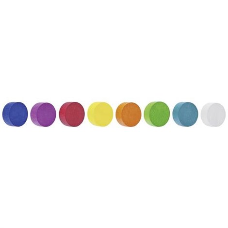 Magnete Circle (Ø) 30 mm Blu, Rosa, Rosso, Arancione, Giallo, Verde, Blu-Verde, Bianco 8 pz.