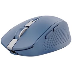 OZAA COMPACT Mouse Senza fili (radio) Ottico Blu 6 Tasti 3200 dpi Rotella di scorrimento integrata