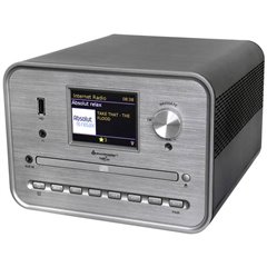 ICD1050SW Lettore CD Argento Internetradio, DAB+, WLAN, USB, incl. Altoparlante
