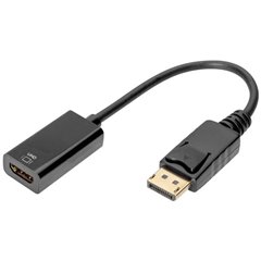 DisplayPort / HDMI Cavo Spina DisplayPort, Presa HDMI-A 0.20 m Nero doppia schermatura, HDMI