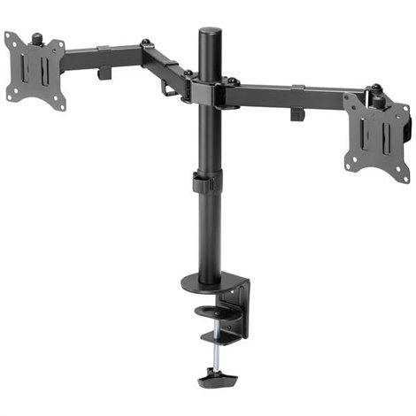 2 vie Supporto da tavolo per monitor 33,0 cm (13) - 81,3 cm (32) Ruotabile, Regolabile in altezza,