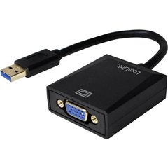 USB / VGA Adattatore [1x Spina A USB 3.2 Gen 1 (USB 3.0) - 1x Presa VGA] Nero 10.00 cm