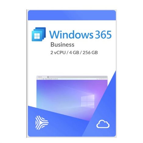 Microsoft W365 BUSINESS 2 VCPU, 4 GB, 256 GB