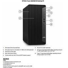 HP Inc ETOWER 600 G9 I5 16/512 W11P 3Y